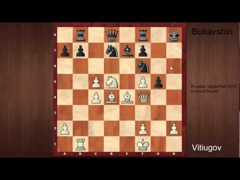 Russian Chess Championship superfinal 2015 R2 recap   Vitiugov Brilliancy, Motylev blunders