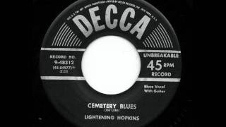 Cemetery Blues - Lightening Hopkins