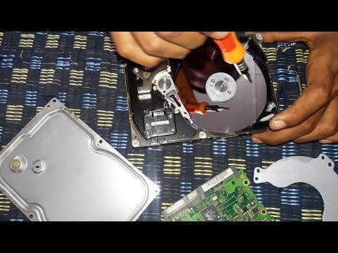 Opening & Destroying Hard Drive | Open HDD Internal Parts | How to Destroy Hard Drive