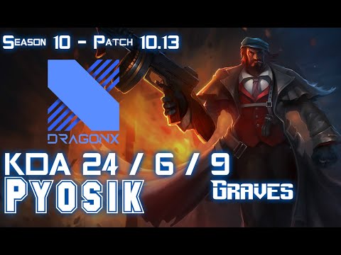 DRX Pyosik GRAVES vs NIDALEE Jungle - Patch 10.13 KR Ranked