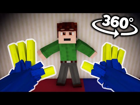 VR Planet Minecraft 360° Video - SCARY HUGGY WUGGY Poppy Playtime