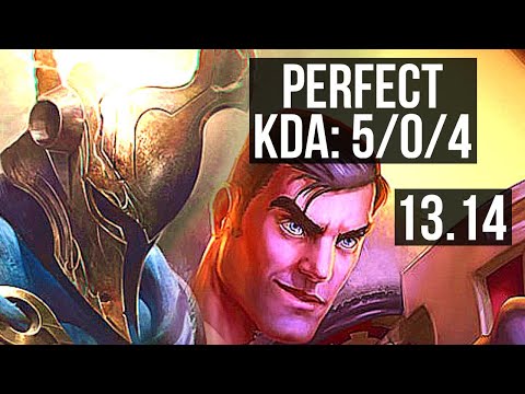 PANTHEON vs JAYCE (TOP) | 5/0/4, 1400+ games, 1.6M mastery | EUW Grandmaster | 13.14