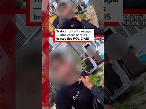Traficante tenta escapar – mas corre para os braços dos policiais