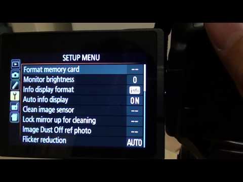 Nikon D5300: How to Format Memory Card and Erase All Pictures