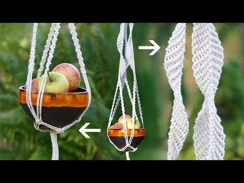DIY Macrame Plant Hanger Easy NEW Diamond Design