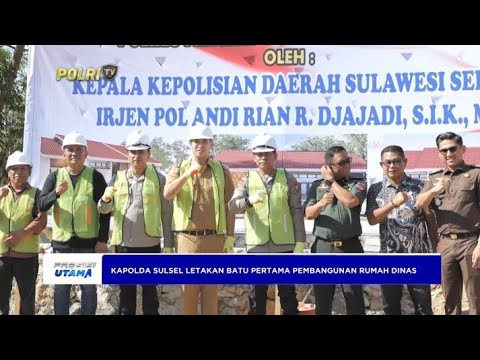 PELETAKAN BATU PERTAMA PEMBANGUNAN RUMAH DINAS POLRES PANGKEP