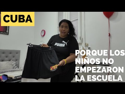 We're preparing for the return to school in Cuba / Cleaning the house / Showing the uniforms