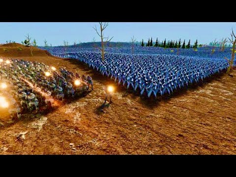 10,000 SPECIAL FORCES & 400,000 HEAVY KNIGHTS vs 1,500,000 ZOMBIES  Epic Battle Simulator 2 UEBS 2