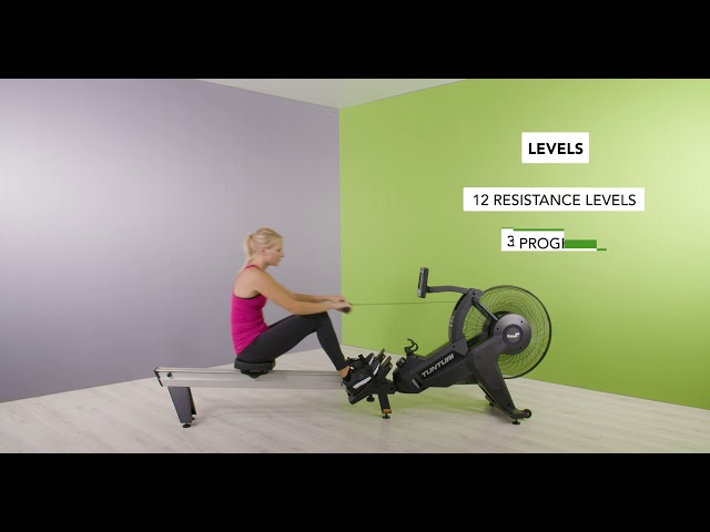 Video teaser for Tunturi Platinum PRO Air Rower Rudergerät