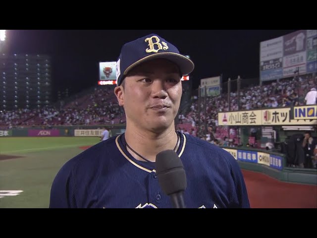 バファローズ・伏見選手ヒーローインタビュー 2018/8/22 E-Bs