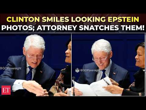 'You never had s** with any young woman?': Lawyer interrupts as Clinton laughs at Epstein images
