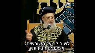 לתמוך בנערים לפני שהם נופלים I מרן הראשון לציון הגאון רבי דוד יוסף שליט"א #נוער #הרב_דוד_יוסף