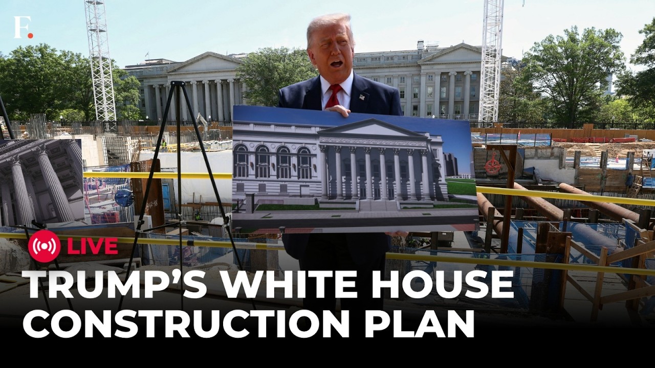 TRUMP LIVE: Trump Visits White House South Lawn As Major Construction Continues | US NEWS