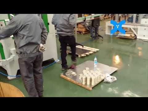 YONGXIN X007 automatic low height  round tin can body making production line 4K video 1