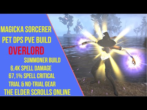 ESO Magicka Sorcerer DPS PVE Build(Pet) - Overlord -  High Isle