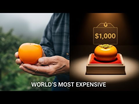 Japanese Farming, Luxury Fruit, Expensive Persimmon, Agriculture Documentary,