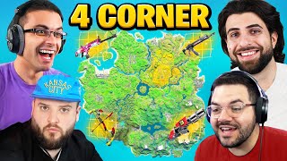 Download Lagu The 4 CORNER CHALLENGE in Fortnite Chapter 2! Thumbnail