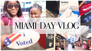 I ALMOST DID NOT VOTE | DRIVING WHILE NOT SEEING | GOT NEW PAIR OF EYES | MIAMI DAY VLOG