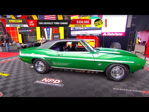 SOLD for $330,000 // 1969 Chevrolet Yenko Camaro // Mecum Glendale 2023