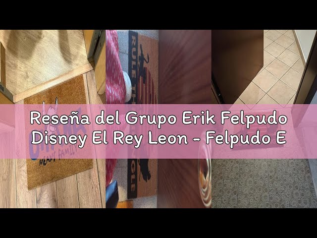 Vídeo relacionado con Grupo Erik Felpudo Disney Stitch Ohana - Felpudo entrada casa originales 40 x 60 cm - Alfombra entrada casa exterior antideslizante - Fabricado en fibra de coco - Productos con licencia oficial
