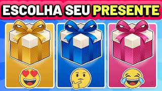 🎁 ESCOLHA SEU PRESENTE | DOURADO, AZUL OU ROSA 💛💙🩷