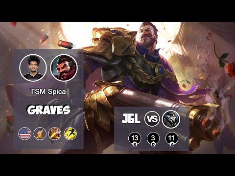 TSM Spica Graves JUNGLE VS Rengar | LOL | S9 NA Challenger - Full Gameplay