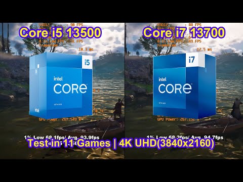 Core i5 13500 vs Core i7 13700 + NVIDIA GeForce RTX 4080 16GB - Test in 11 Games | 4K UHD(3840x2160)