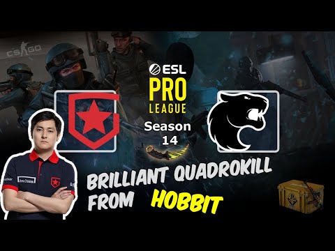 Brilliant QuadroKill from Hobbit with AK on Inferno, Gambit vs FURIA, ESL Pro League Season 14