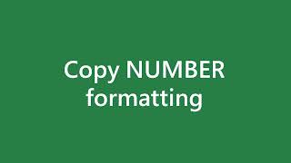 4 4  Copy cell formatting