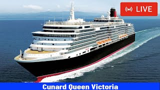 SHIPS TV - Cunarrd Queen Victoria Cruise Ship Departing Port of Southampton (LIVE)