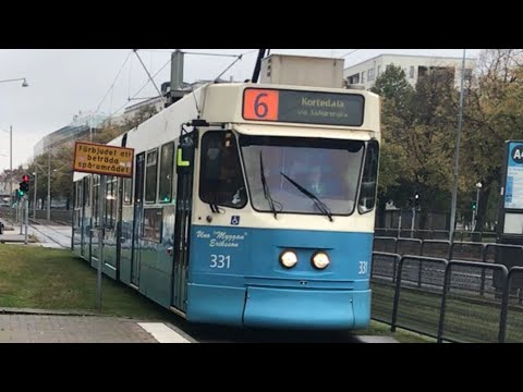 Tram Ride 6 From Hjalmar Brantingsplatsen To Brunnsparken, Göteborg, Sweden