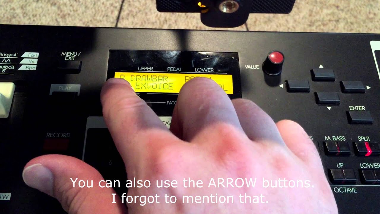Hammond SK1 / SK2 - How To Load and Save Setup Files