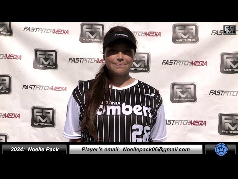 2024 Noelle Pack 4.0 GPA - First and Third Base Softball Skills Video - Norcal Bombers