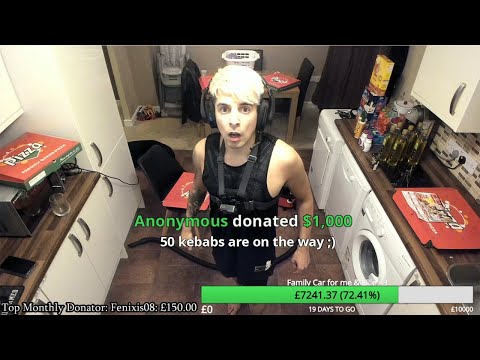 Gross Gore's Viewers Harass Him With Food For 4 Hours Straight