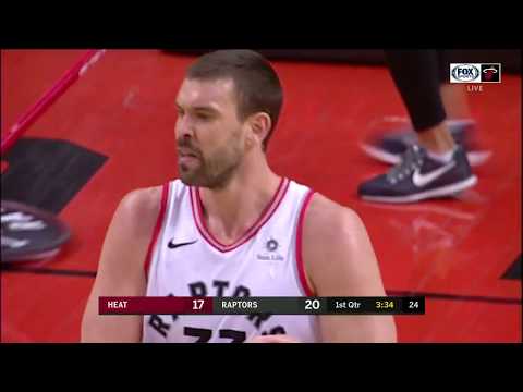 Ibaka/Marc Gasol vs Heat (7 - 4 - 2019)