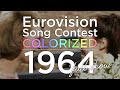 Eurovision Song Contest 1964 FULL COLORIZED