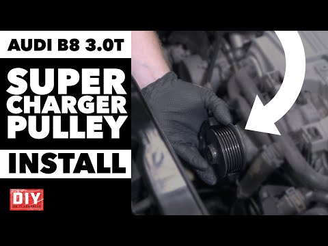 Audi B8 3.0T Supercharger Pulley Complete Install | DIY | ECS Tuning