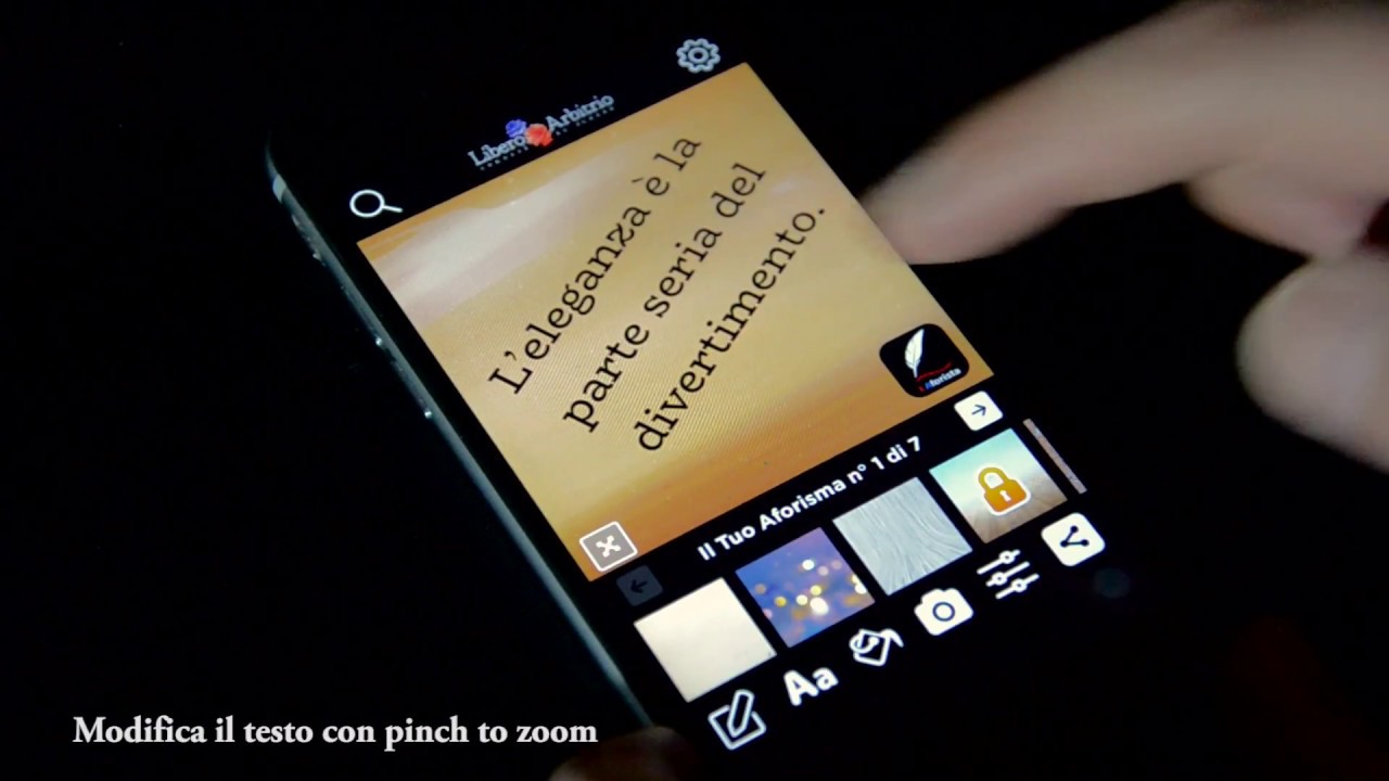 LAforista App - Scrivi e condividi la tua frase con immagini