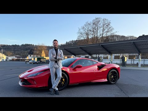 Ferrari F8 Tributo Testfahrt , Sound, V-Max, Verbrauch - Review German Deutsch