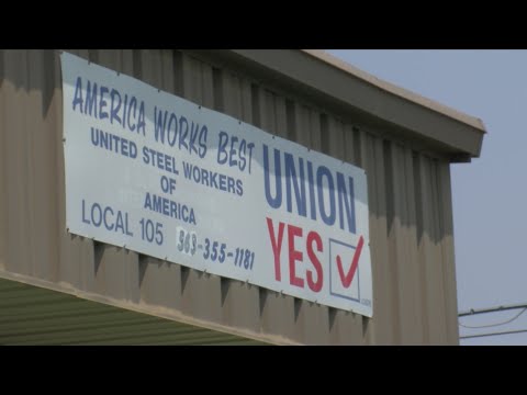 YES: USW Local 105 votes for strike authorization.