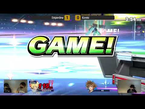 Throwdown Thursday 144 - Winners Round 3 - Emperdew (Cloud) vs Koreki (Piranha Plant/Sora) 1st Half