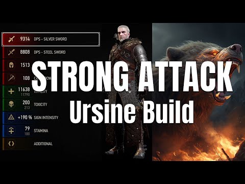 Witcher 3: Strong Attack Ursine Build (TOP 5 Series)