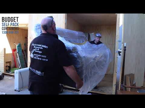 YouTube video about: How to store furniture in a shipping container?