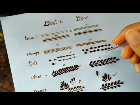 Mistakes Beginner Henna Artists do | Do&#39;s and Dont&#39;s In Henna, Mehndi Designs / Thouseens Henna