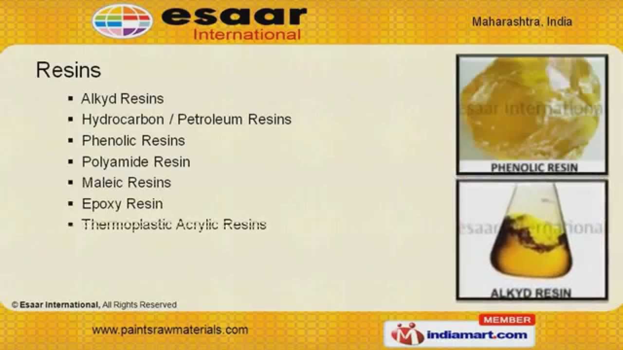 Alkyd Resins by Esaar International, Mumbai