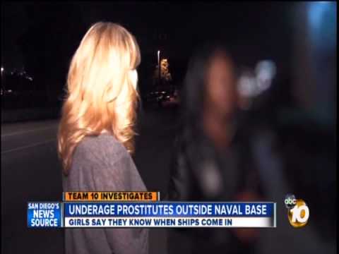 Young Girls Forced to Work as Prostitutes Outside Naval Base San Diego