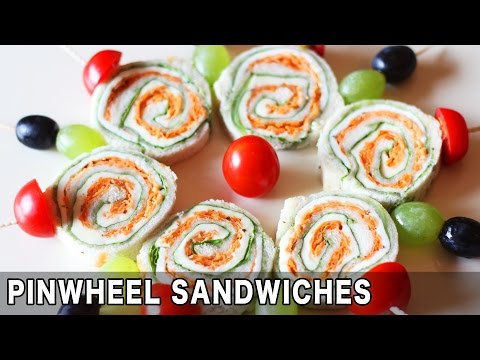 pinwheel sandwich recipe | veg pinwheel sandwich