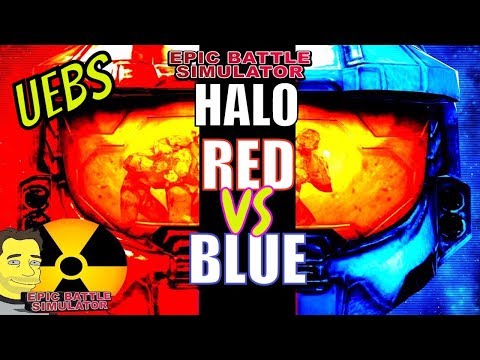 HALO UNSC Spartans RED vs BLUE - UEBS - Ultimate Epic Battle Simulator USC Spartan vs Spartan