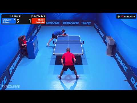19:40 Vladyslav Kaluhin 3-0 Mykola Halynskyi 01.08.2023 TT Euro.Cup Ukraine Star. TABLE 4