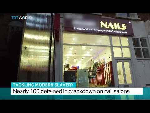 Tackling Modern Slavery: Nearly 100 detained in crackdown on nail salons